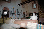 Konia, Mevln  Museum, the Mausoleum (Huzur i Pir), graves